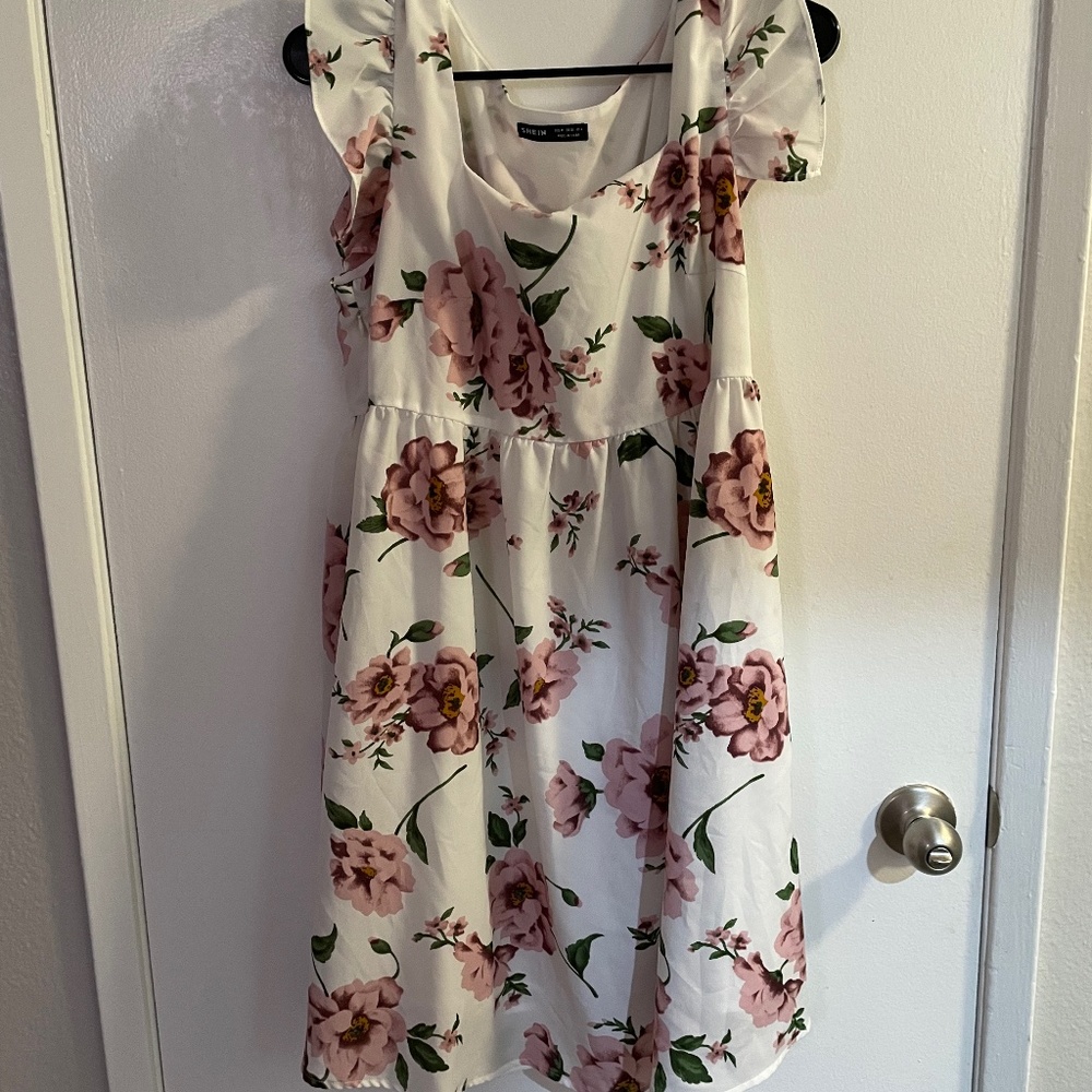 Shein floral maternity dress